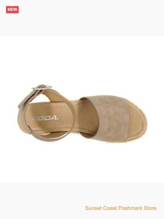 Open Toe Buckle Ankle Strap Espadrilles Flatform Wedge Casual Sandals main image 3